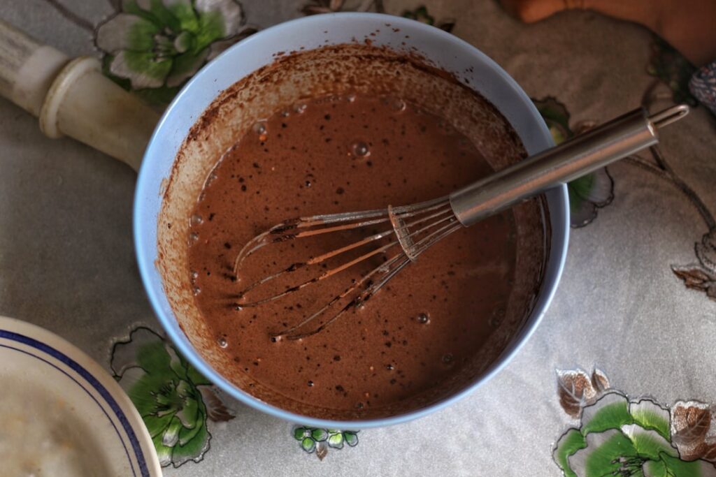 Photo mousse de ciocolată aerat
