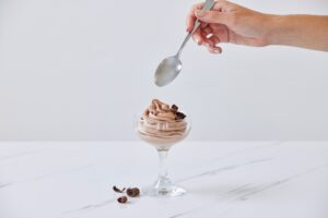 Photo chocolate mousse