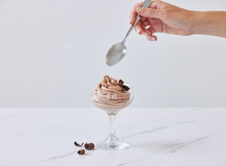 Photo chocolate mousse