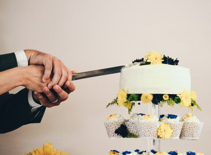Photo calculate cake portions